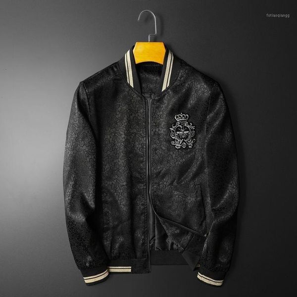 men's jackets trendy personality jacket embroidery jacquard punk motorcycle vintage bomber club outfit male, Black;brown
men's jackets trendy personality jacket embroidery jacquard punk motorcycle vintage bomber club outfit male, Black;brown