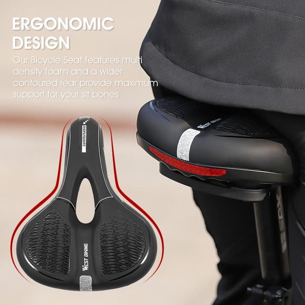 bike saddles reflective bicycle saddle mtb shockproof cycling hollow breathable comfortable seat accessories
bike saddles reflective bicycle saddle mtb shockproof cycling hollow breathable comfortable seat accessories