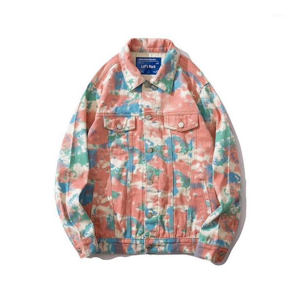 camouflage colorful tie dyed jeans jacket men's clothing 2021 male casual hip hop denim fashion personality coats jackets, Black;brown
camouflage colorful tie dyed jeans jacket men's clothing 2021 male casual hip hop denim fashion personality coats jackets, Black;brown