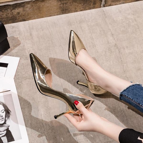 dress shoes 2021 ladies cut out gold stiletto heels pointed toe women high heel nude pumps woman party, Black
dress shoes 2021 ladies cut out gold stiletto heels pointed toe women high heel nude pumps woman party, Black