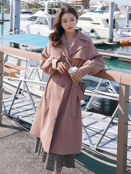 women's trench coats windbreaker spring autumn korean fashion loose solid color high-quality double-breasted long sleeve feminine coat0, Tan;black
women's trench coats windbreaker spring autumn korean fashion loose solid color high-quality double-breasted long sleeve feminine coat0, Tan;black