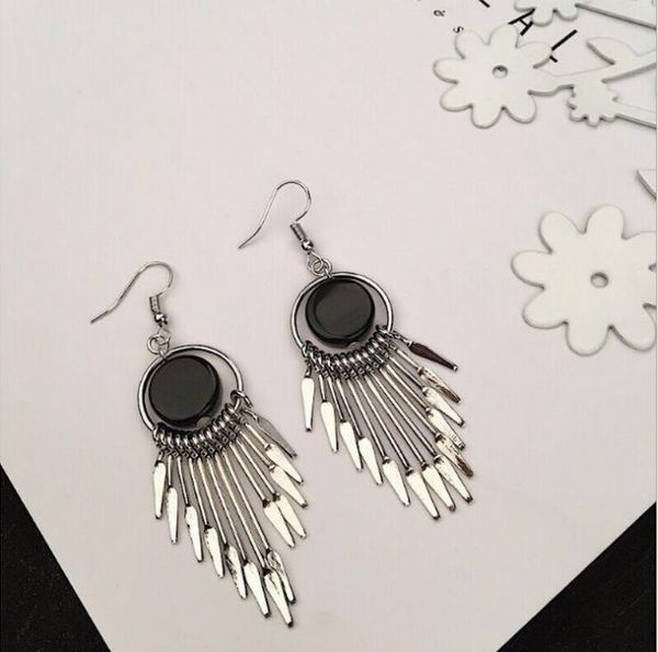 dangle & chandelier korean version of the black tassel earrings korea wild factory direct, Silver
dangle & chandelier korean version of the black tassel earrings korea wild factory direct, Silver