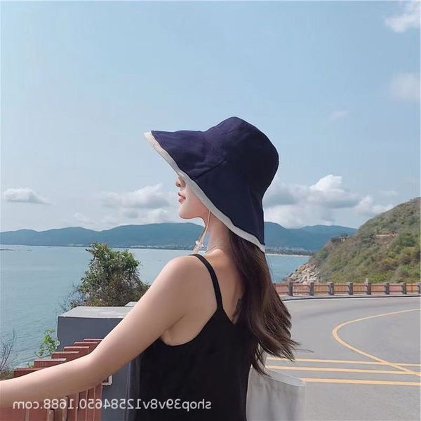 sun hat in spring and summer double side big edge sunshade fisherman's female versatile net red ultraviolet beach sun hat, Blue;gray 
sun hat in spring and summer double side big edge sunshade fisherman's female versatile net red ultraviolet beach sun hat, Blue;gray