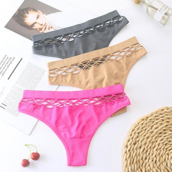 women's panties seamless women underwear female briefs t-back solid color g-string soft intimates thong girls hollow waist panty, Black;pink
women's panties seamless women underwear female briefs t-back solid color g-string soft intimates thong girls hollow waist panty, Black;pink