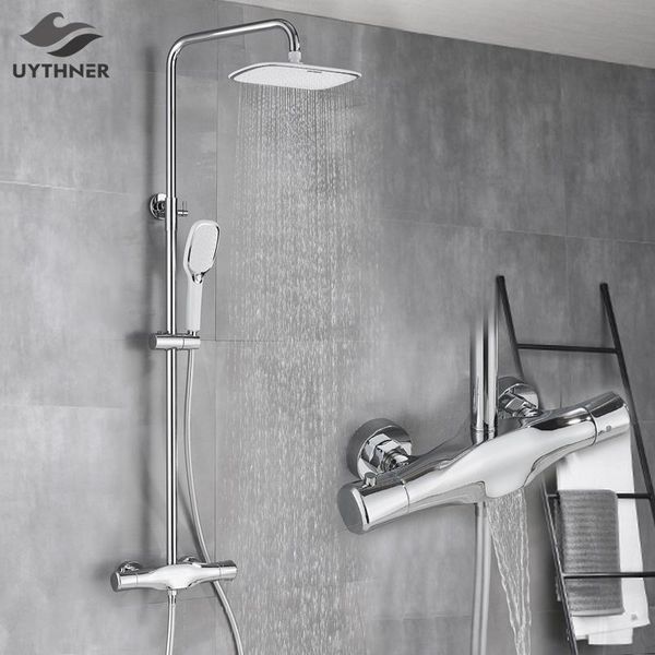 bathroom thermostatic shower faucet chrome rain mixer tap wall mounted bathtub system set sets
bathroom thermostatic shower faucet chrome rain mixer tap wall mounted bathtub system set sets