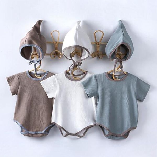 clothing sets born infant baby boys girls pure color rompers summer kids boy girl short sleeve clothes and hat, White
clothing sets born infant baby boys girls pure color rompers summer kids boy girl short sleeve clothes and hat, White