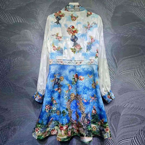 dress blue seqinyy white flowers vintage spring printing summer female fashion design hollow track out jacquard mini beads, Black;gray
dress blue seqinyy white flowers vintage spring printing summer female fashion design hollow track out jacquard mini beads, Black;gray