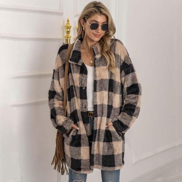women's fur & faux nice autumn winter long coat women lattice sleeve teddy fluffy jacket ladies warm plush for, Black
women's fur & faux nice autumn winter long coat women lattice sleeve teddy fluffy jacket ladies warm plush for, Black