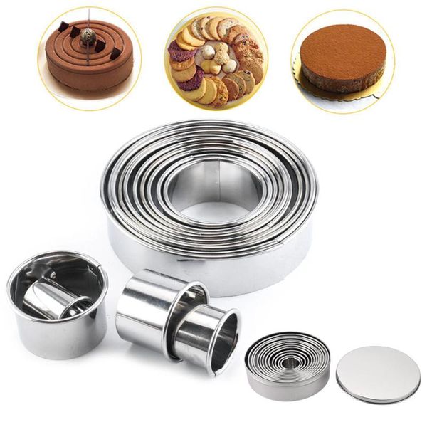 baking moulds 14pcs stainless steel cookie biscuit cutter set round pastry donut doughnut mold rings dessert decorating tool
baking moulds 14pcs stainless steel cookie biscuit cutter set round pastry donut doughnut mold rings dessert decorating tool