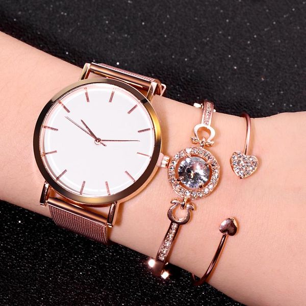 wristwatches simple ladies watch set 3pcs luxury rhinestone women watches mesh band s wristwatch rose gold bracelet zegarek damski, Slivery;brown
wristwatches simple ladies watch set 3pcs luxury rhinestone women watches mesh band s wristwatch rose gold bracelet zegarek damski, Slivery;brown