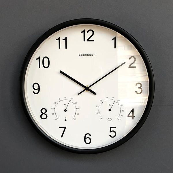 wall clocks battery operated silent non-ticking indoor clock with temperature & humidity ,glass cover (metal frame, 12')
wall clocks battery operated silent non-ticking indoor clock with temperature & humidity ,glass cover (metal frame, 12')