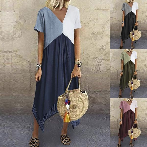 casual dresses 2021 women's shirts design summer slim solid color short sleeve large size female dress for women, Black;gray
casual dresses 2021 women's shirts design summer slim solid color short sleeve large size female dress for women, Black;gray