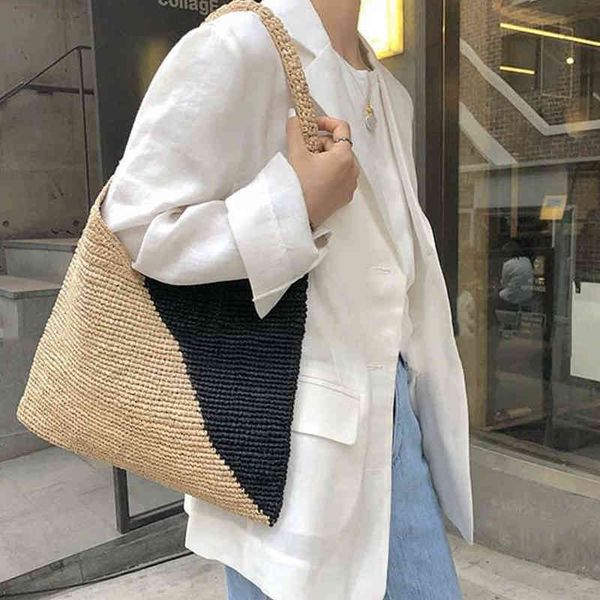 shopping bags moda splicing palha tote bolsa de ombro boho tecido saco para as mulheres bomio viagem praia feminina designer shopper 220303
shopping bags moda splicing palha tote bolsa de ombro boho tecido saco para as mulheres bomio viagem praia feminina designer shopper 220303