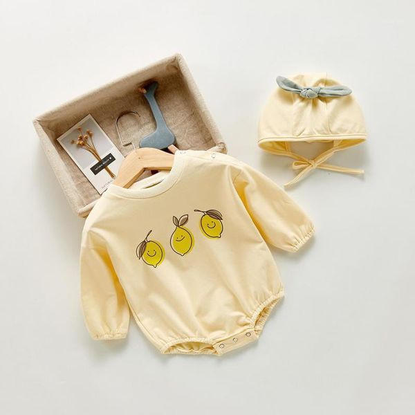 rompers 2021 autumn baby boy long sleeve lemon print bodysuit cute girl jumpsuit cotton born clothes with hat children clothing, Blue
rompers 2021 autumn baby boy long sleeve lemon print bodysuit cute girl jumpsuit cotton born clothes with hat children clothing, Blue
