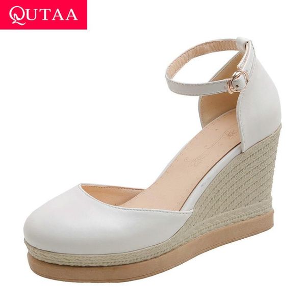 pu leather platform women shoes wedge high heel ladies sandals casual round toe buckle pumps big size 34-43, Black
pu leather platform women shoes wedge high heel ladies sandals casual round toe buckle pumps big size 34-43, Black