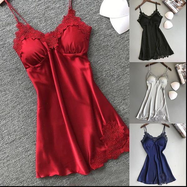 nightgowns nightwear lace women sleepwear patchwork camisola lingerie nighty wedding silk dress sleep wear nightdress clothes 4colors, Black;red
nightgowns nightwear lace women sleepwear patchwork camisola lingerie nighty wedding silk dress sleep wear nightdress clothes 4colors, Black;red