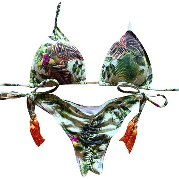 women's swimwear women leaf floral print bandeau bandage bikini set push-up brazilian beachwear swimsuit swimming suit for tankini, White;black
women's swimwear women leaf floral print bandeau bandage bikini set push-up brazilian beachwear swimsuit swimming suit for tankini, White;black