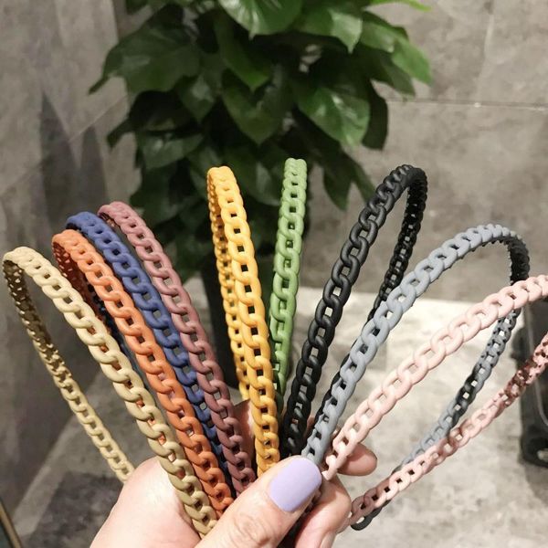 hair accessories korean candy color frosted matte hairbands for women girls simple chain hollow out headband female headdress, Slivery;white
hair accessories korean candy color frosted matte hairbands for women girls simple chain hollow out headband female headdress, Slivery;white