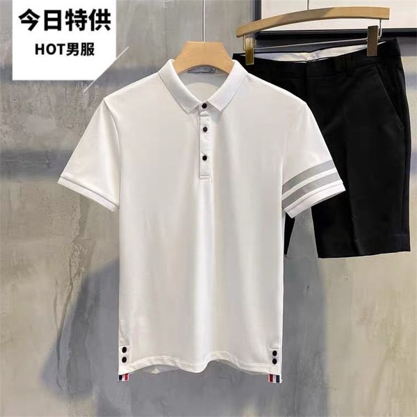 men's polo shirt short sleeve t2021 new summer slim fit breathable tb casual british personalized men's fashion brand, White;black
men's polo shirt short sleeve t2021 new summer slim fit breathable tb casual british personalized men's fashion brand, White;black