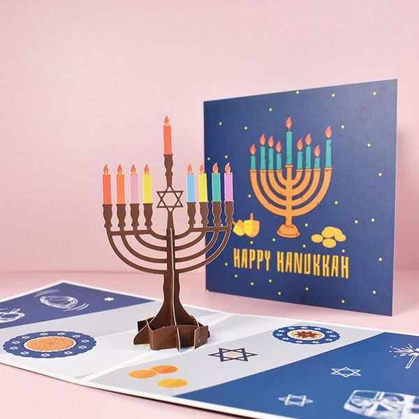 greeting cards happy hanukkah funny 3d -up menorah card for jew chanukah festival kids family postcard hexagram
greeting cards happy hanukkah funny 3d -up menorah card for jew chanukah festival kids family postcard hexagram