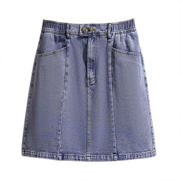 Skirts Fashion Plus size -6XL Loose Denim Skirt Women Summer Elastic waist Jean Oversize Casual Sexy A-line KW99 T1IH, Black
Skirts Fashion Plus size -6XL Loose Denim Skirt Women Summer Elastic waist Jean Oversize Casual Sexy A-line KW99 T1IH, Black