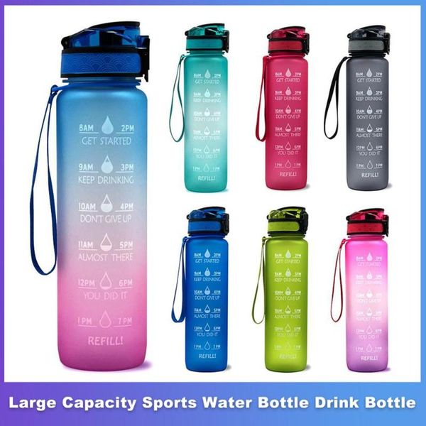 water bottle 32oz large capacity with time marker leak-proof gym fitness sport shaker drink bottles camping cycling waterbottle
water bottle 32oz large capacity with time marker leak-proof gym fitness sport shaker drink bottles camping cycling waterbottle