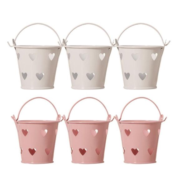 gift wrap 6pcs tinplate buckets hollow out heart shaped flower pots candy chocolate dragee boxes for wedding party bar decor
gift wrap 6pcs tinplate buckets hollow out heart shaped flower pots candy chocolate dragee boxes for wedding party bar decor