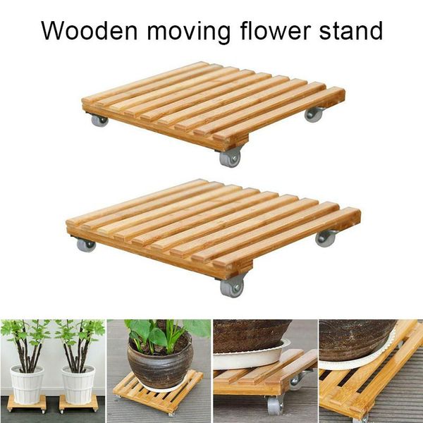 wooden movable plant pot trolley trays stand caddy with 4 wheels rolling base ja55 planters & pots
wooden movable plant pot trolley trays stand caddy with 4 wheels rolling base ja55 planters & pots