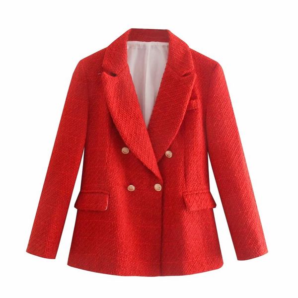 women's suits & blazers women elegant england style double breasted texture tweed pockets turn-down collar coats office ladies long sle, White;black
women's suits & blazers women elegant england style double breasted texture tweed pockets turn-down collar coats office ladies long sle, White;black