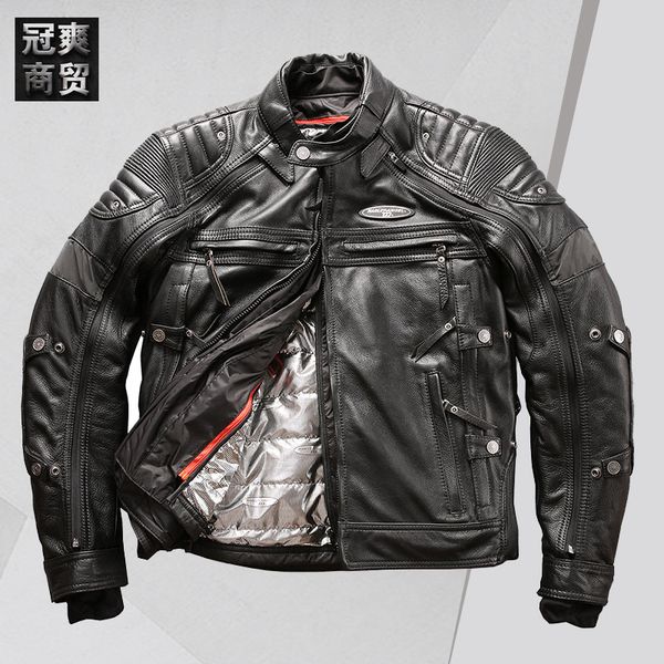 Fashion Leather Harley Angel Men's Spring Summer Autumn Winter Detachable Four Piece Locomotive Headcoat, Black
Fashion Leather Harley Angel Men's Spring Summer Autumn Winter Detachable Four Piece Locomotive Headcoat, Black