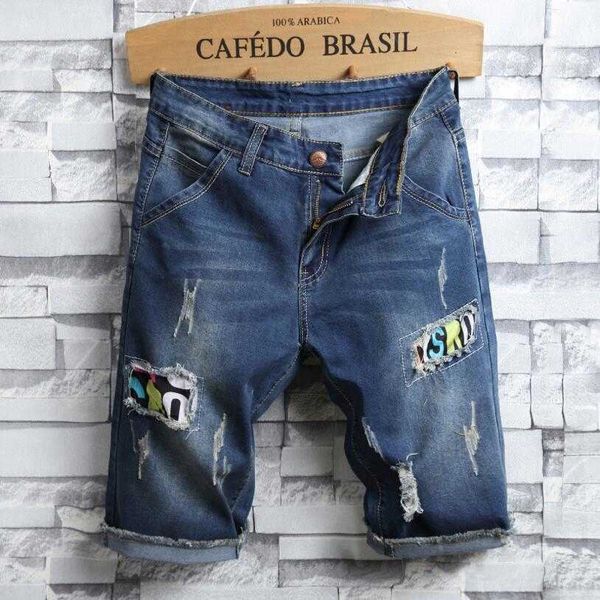 men's shorts summer blue short jeans holes denim stretch slim fashion knee length size 38 l2js, White;black
men's shorts summer blue short jeans holes denim stretch slim fashion knee length size 38 l2js, White;black