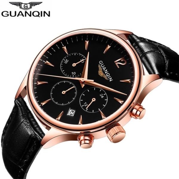 wristwatches guanqin men business wristwatch mens watches chronograph leather quartz watch relogio masculino a, Slivery;brown
wristwatches guanqin men business wristwatch mens watches chronograph leather quartz watch relogio masculino a, Slivery;brown