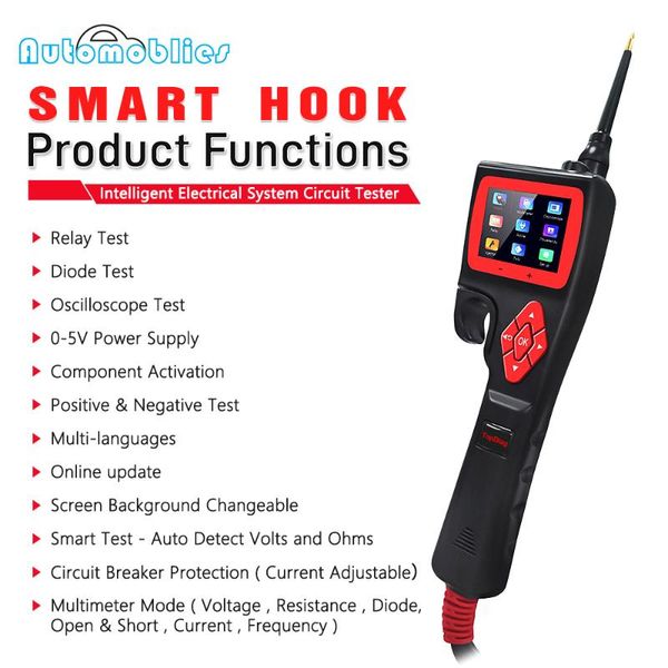 diagnostic tools p200 powerful probe auto fault diagnosis circuit smart hook intelligent analyzer multi-function detector car multimeter
diagnostic tools p200 powerful probe auto fault diagnosis circuit smart hook intelligent analyzer multi-function detector car multimeter
