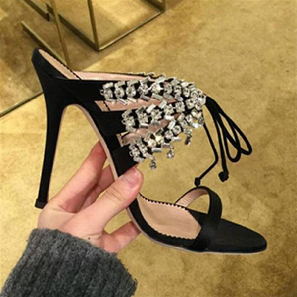 sandals women summer crystal slingbacks slip on high heels shoes woman open toe party pumps femmes sandales, Black
sandals women summer crystal slingbacks slip on high heels shoes woman open toe party pumps femmes sandales, Black