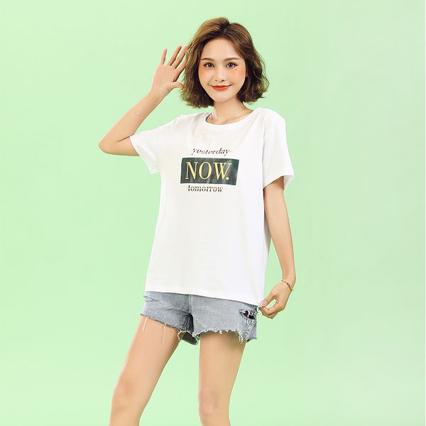 women's t shirt short sleeve t-shirts women summer wear korean tide brand student bottomed shirts half loose top, White
women's t shirt short sleeve t-shirts women summer wear korean tide brand student bottomed shirts half loose top, White