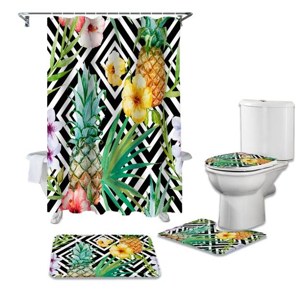 shower curtains tropical plants pineapple geometric curtain sets non-slip rugs toilet lid cover and bath mat waterproof bathroom
shower curtains tropical plants pineapple geometric curtain sets non-slip rugs toilet lid cover and bath mat waterproof bathroom