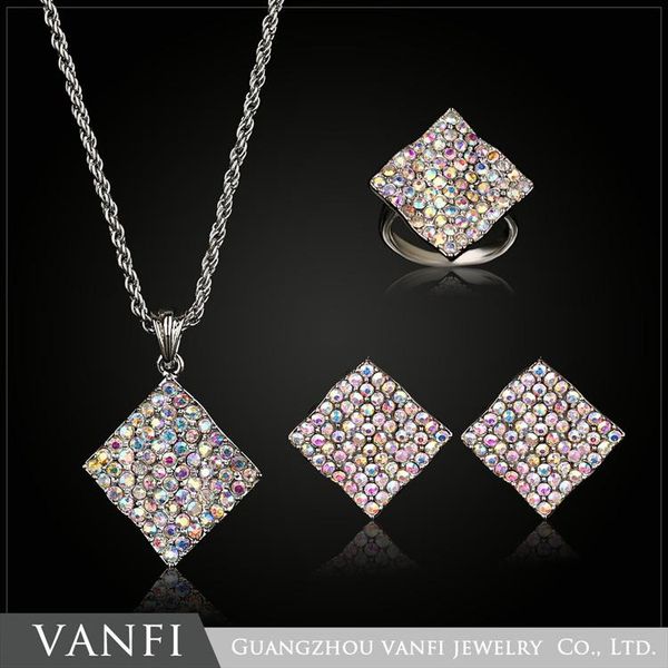 earrings & necklace noble ab color crystal bridal jewelry sets shiny wedding for bride earring accessories, Silver
earrings & necklace noble ab color crystal bridal jewelry sets shiny wedding for bride earring accessories, Silver