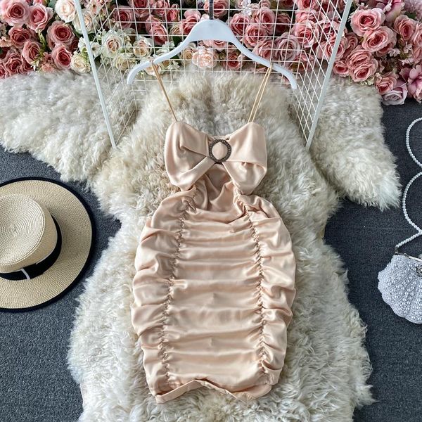 french slim pleated short dress suspender slip strap women's summer sundresses for party prom club office ladies casual dresses, Black;gray
french slim pleated short dress suspender slip strap women's summer sundresses for party prom club office ladies casual dresses, Black;gray
