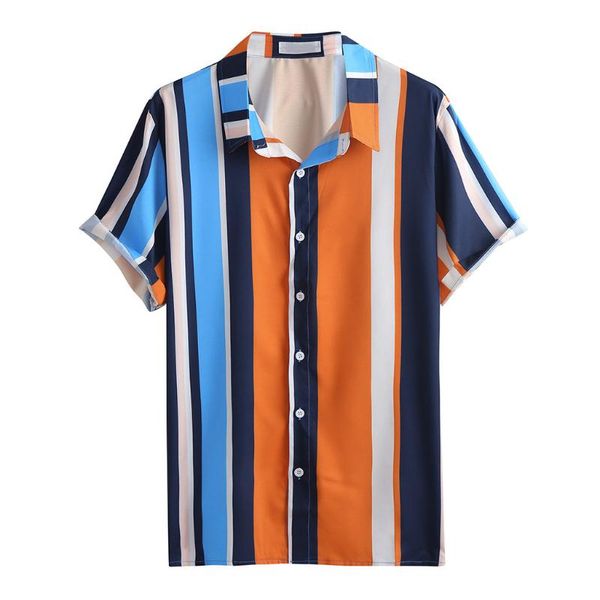 men's casual shirts men striped printed shirtsshort sleeve turn-down collar breathable loose male chemise camisa homme #t2g, White;black
men's casual shirts men striped printed shirtsshort sleeve turn-down collar breathable loose male chemise camisa homme #t2g, White;black