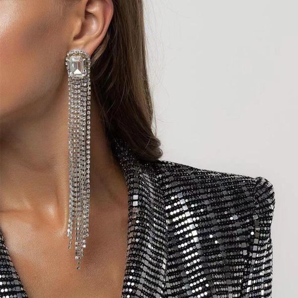 dangle & chandelier jijiawenhua trend sparkling rhinestone tassel claw chain women's earrings dinner party wedding fashion jewelry acce, Silver
dangle & chandelier jijiawenhua trend sparkling rhinestone tassel claw chain women's earrings dinner party wedding fashion jewelry acce, Silver