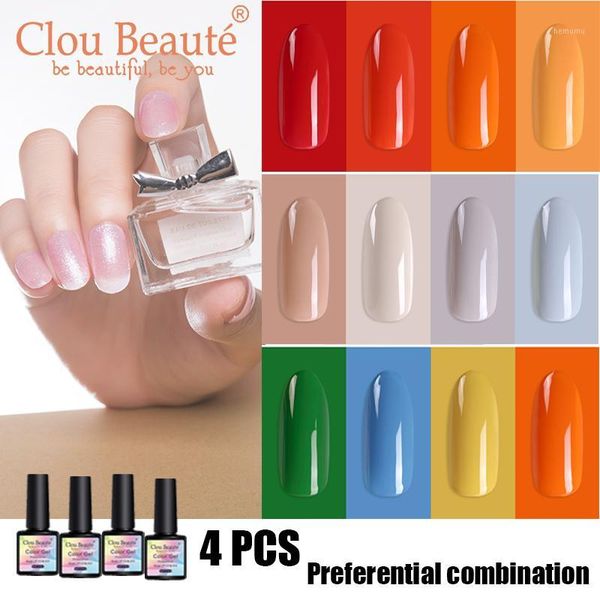 clou beaute 4 pcs of nail gel uv colors 8ml gellak set series semi permanent diy art paint lak1, Red;pink
clou beaute 4 pcs of nail gel uv colors 8ml gellak set series semi permanent diy art paint lak1, Red;pink