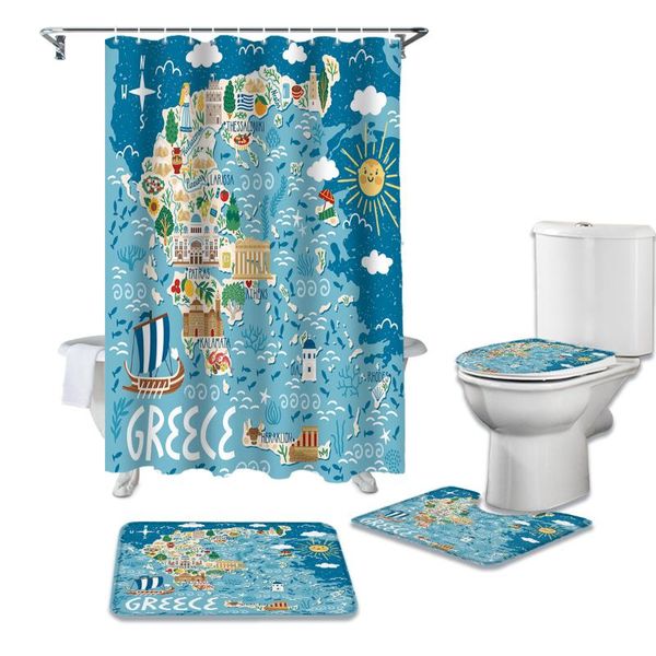 shower curtains greece island map cartoon curtain sets non-slip rugs toilet lid cover and bath mat waterproof bathroom
shower curtains greece island map cartoon curtain sets non-slip rugs toilet lid cover and bath mat waterproof bathroom