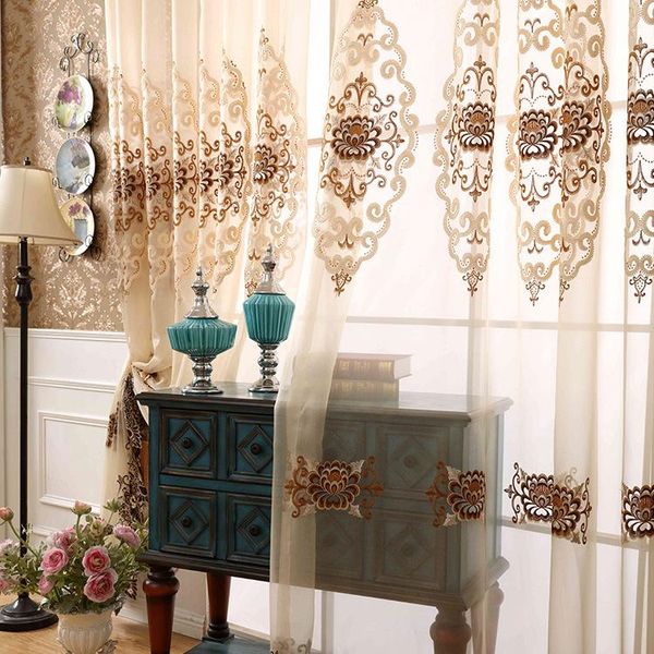 curtain & drapes 2021 european style high-end embroidered curtains for living room bedroom study window finished rope
curtain & drapes 2021 european style high-end embroidered curtains for living room bedroom study window finished rope