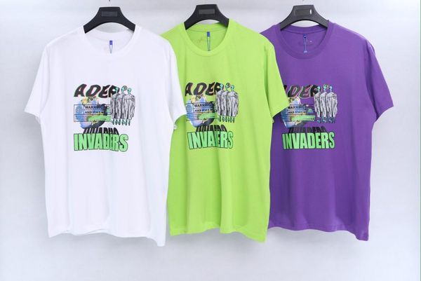 men's t-shirts korean fashion brand star same alien print short sleeve men and women loose casual oversized t shirt kawaii clothing, White;black
men's t-shirts korean fashion brand star same alien print short sleeve men and women loose casual oversized t shirt kawaii clothing, White;black