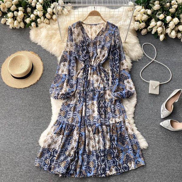 casual dresses a567 autumn fashion women 2021 vintage v neck long sleeve floral print dress clothes vestidos, Black;gray
casual dresses a567 autumn fashion women 2021 vintage v neck long sleeve floral print dress clothes vestidos, Black;gray