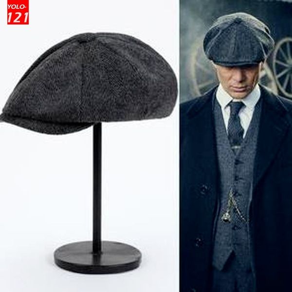 men's casual newsboy hat spring and autumn retro beret hat wild casual hats wild octagonal cap, Blue;gray
men's casual newsboy hat spring and autumn retro beret hat wild casual hats wild octagonal cap, Blue;gray