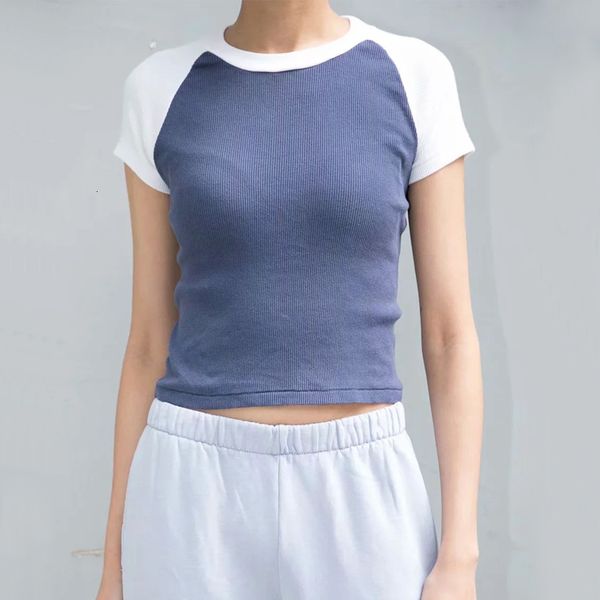 women's t-shirt women short sleeve fit raglan t-shirt crew neck contrast crop p4lk, White
women's t-shirt women short sleeve fit raglan t-shirt crew neck contrast crop p4lk, White