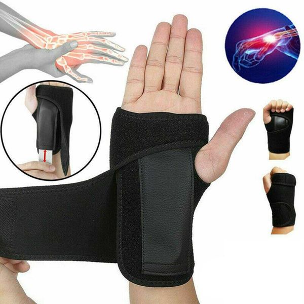 wrist support carpal tunnel splint sports stabilizer straps wrap protector hand wristband with steel brace, Black;red
wrist support carpal tunnel splint sports stabilizer straps wrap protector hand wristband with steel brace, Black;red