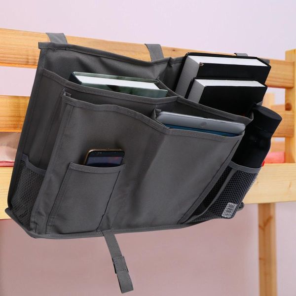 storage bags 1pc bedside organizer multi-pockets hanging space saving bed home bedroom phone toys books holder