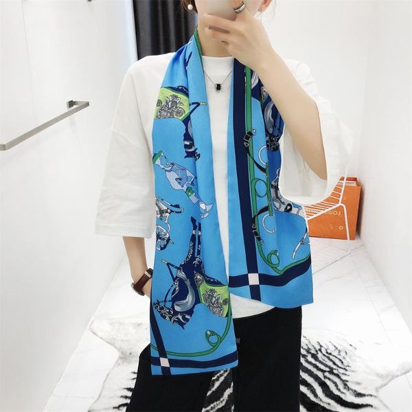 scarves 160cm design royal carriag twill scarf double-deck women tie head silk & wraps neckerchief for ladies, Blue;gray
scarves 160cm design royal carriag twill scarf double-deck women tie head silk & wraps neckerchief for ladies, Blue;gray